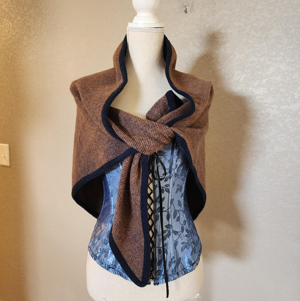 Terrian Wool Triangle Scarf WrapOne Size